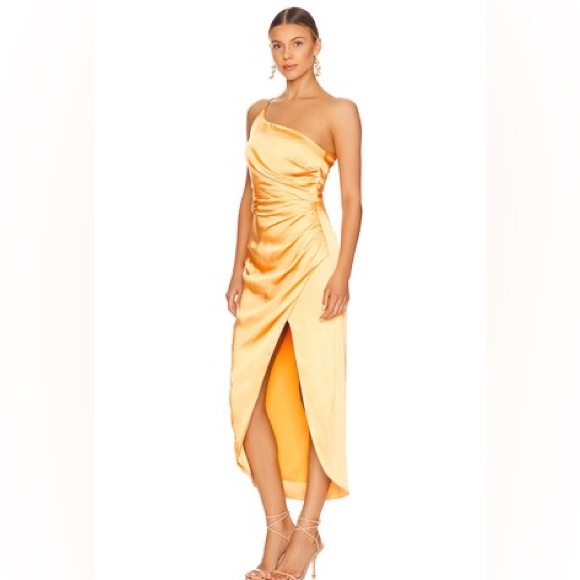 ELLIATT Isabelle Dress in Mango, Size Large, $210 - Picture 6 of 11